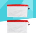 thumbnail image 1 of OULII Fruit Mesh Bag 2Pcs 8 Inch Eco Friendly Breathable Polyester Red Reusable For Grocery Shopping, 1 of 8