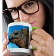 thumbnail image 2 of 3drose, Marine Iguana, Galapagos Islands, Ecuador, 15oz Two-tone Green Mug, 2 of 6