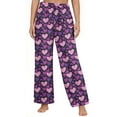 thumbnail image 4 of Puyaiuu Women's Pajama Pants With Pockets Flannel Pajama All kinds of Print Comfy Pant Fuzzy Sleep Bottoms with Pockets Gift, 4 of 5