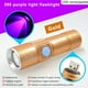 thumbnail image 5 of Yuarrent Linterna de aleación de aluminio portátil IPX6 resistente al agua alimentada por con para comprobar dinero al aire libre Iluminación novedosa Oro 395nm Yuarrent HA074228-02, 5 of 6