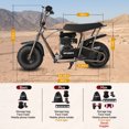thumbnail image 2 of Oryxearth OGM105 Max 4-Stroke Mini Bike, 105CC Gas Powered Dirt Bike,Off-Road Trail for Adult, up to 30 Mph, Rust, 2 of 6