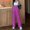 Purple, variant on Wide Leg Pants Woman Plus Size High Waist Track Pants Loose Solid Color Stretchy Women Sweat Pants Fall Comfy for Sports Wear XXL