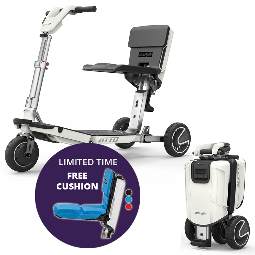 Moving Life Atto Folding Scooter Mobility Scooters Folding Scooters