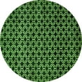 thumbnail image 1 of Ahgly Company Indoor Round Abstract Green Modern Area Rugs, 7' Round, 1 of 4