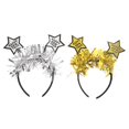 thumbnail image 6 of TUWAFE 2 Pcs Holiday Headbands for Holidays Bow New Year Headdress New Year's Eve Headbands for Women New Year Hair Accessories, 6 of 8
