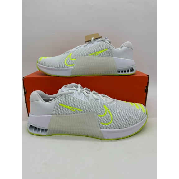 Nike Metcon 9 Men's size 13 White Volt Gym Training shoes DZ2617 104