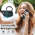 thumbnail image 5 of iPhone 14 Case ,Card Slots Leather Wrist Strap Phone Cover for iPhone 14, 5 of 5