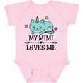 thumbnail image 3 of Inktastic Mimi Loves Me Unicorn Cat Girls Baby Bodysuit, 3 of 5