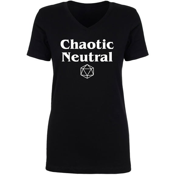 Chaotic Neutral Womens V-Neck T-Shirt
