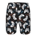 thumbnail image 3 of Fuzoiu Game Print Men's Beach Shorts,Men's Swim Trunks,Quick Dry Board Shorts with Pockets,Men's Bathing Suits for Surfing, Running, and Casual Wear-Small, 3 of 6