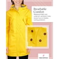 thumbnail image 4 of URBAN REPUBLIC Woman's Raincoat - Waterproof Slicker Shell Rain Jacket (S-XL), 4 of 7