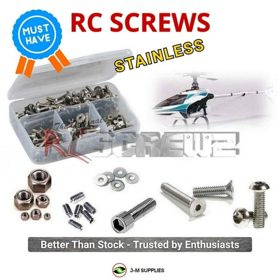 RCScrewZ Stainless Steel Screw Kit kyo053 for Kyosho Nexus 30 S (#21702 / #21705) Helicopter | SET