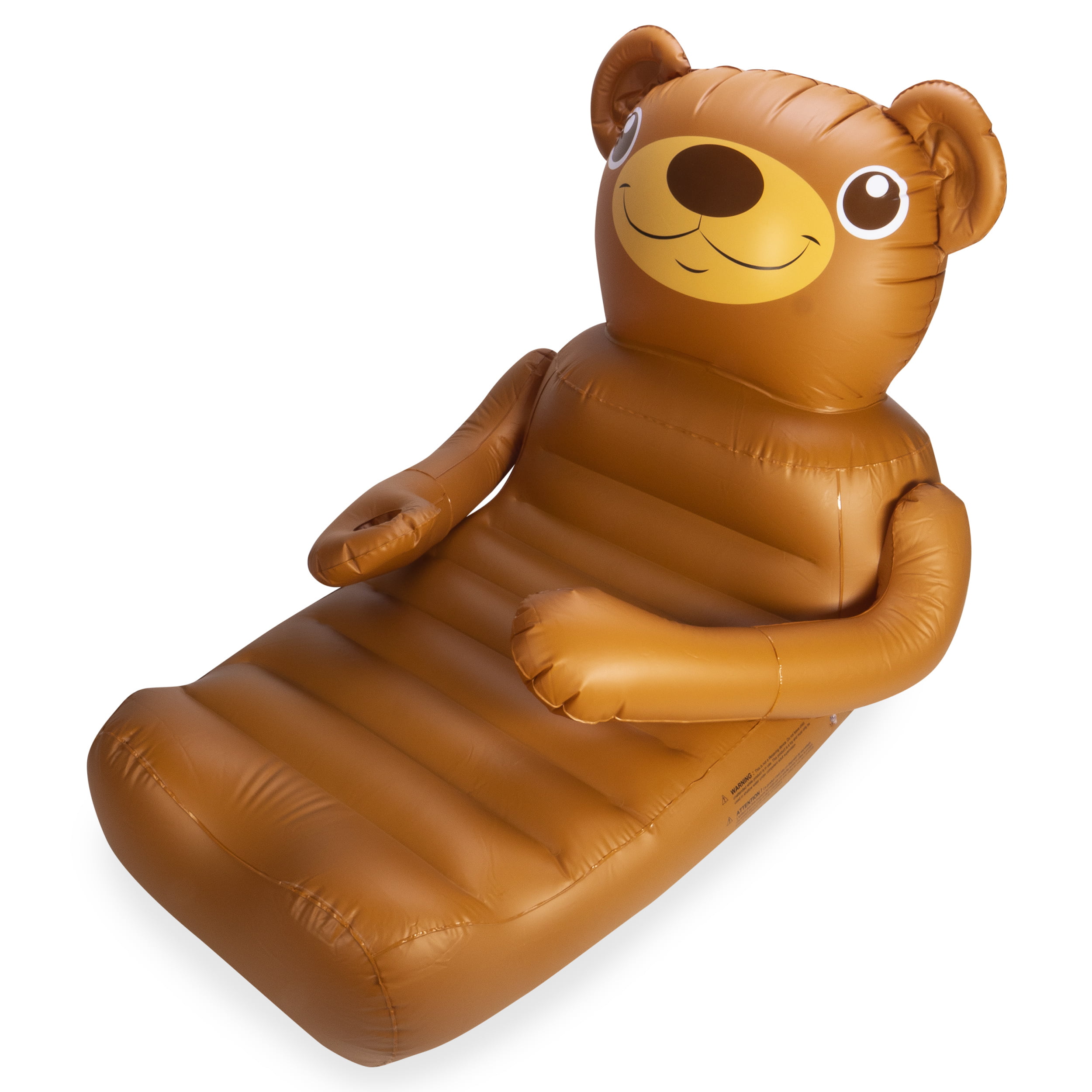 Brown Teddy Bear Inflatable Drink Cup Holder Hot Tub Swimming Pool Beach Party