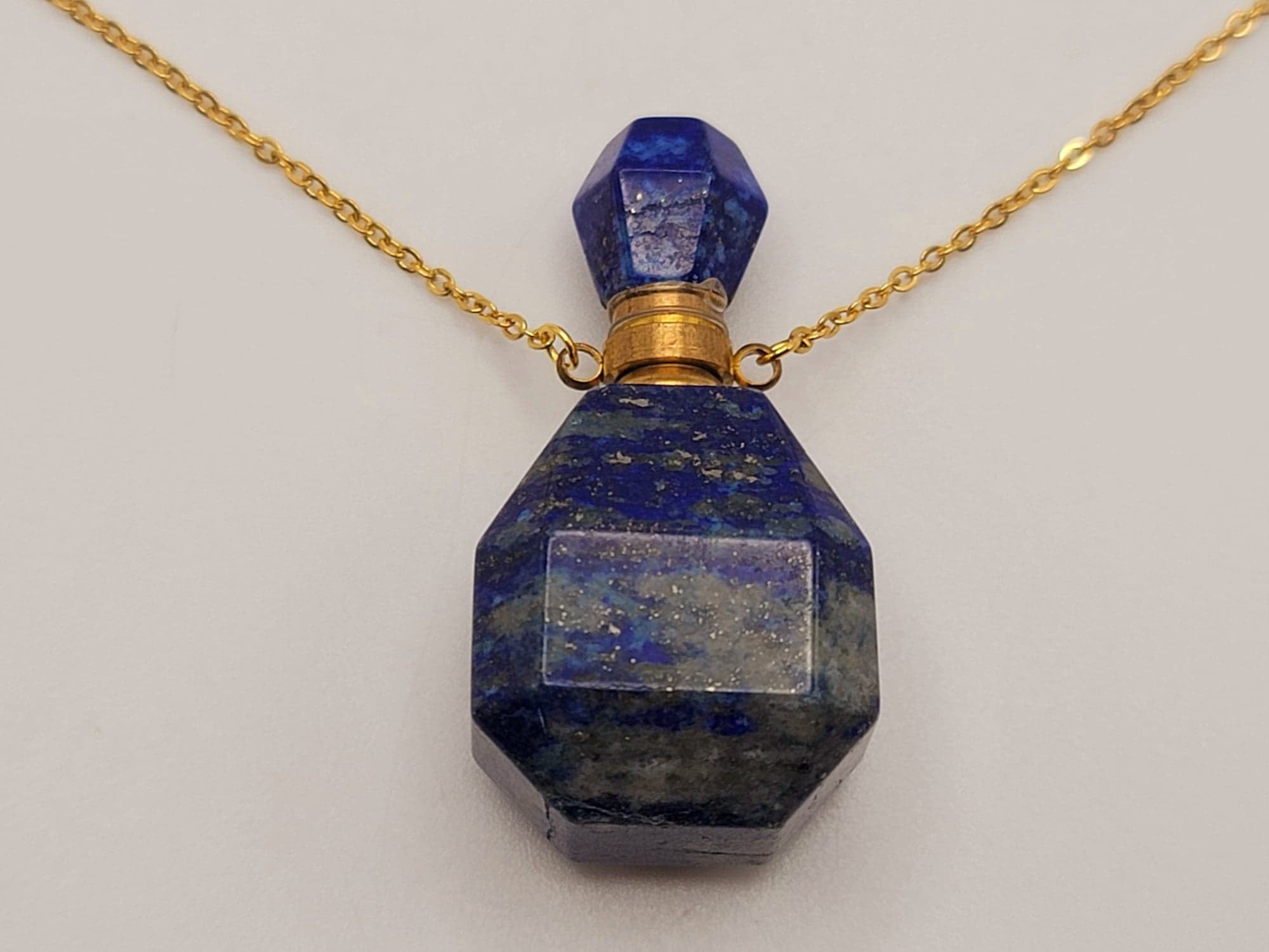 Lapis Lazuli Crystal Perfume Bottle Necklace Botswana Ubuy