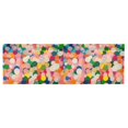 thumbnail image 6 of Yayeee Kitchen Valance Rod Pocket 54" x 18" Living Room Window Curtain, Pink Colorful Circles, 6 of 6