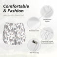thumbnail image 4 of Picia White goose Pattern Women's 2 in 1 Athletic Running Shorts High Waisted Workout Casual Gym Sweat Shorts with Comfy Liner Zipper Pockets-Medium, 4 of 7