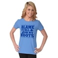 thumbnail image 5 of Blame It On My Roots Country Music Women's T Shirt Ladies Tee Brisco Brands X, 5 of 6