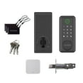 thumbnail image 2 of Black+Decker Fingerprint Smart Lock with Gateway – WiFi Bluetooth Remote Access, IC Card & App Control, Auto-Lock Keyless Entry Door Lock, Black Finish, 2 of 8