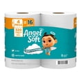 thumbnail image 1 of Papel higiénico Angel Soft 4 rollos mega de 2 capas, suave y resistente, 1 of 8