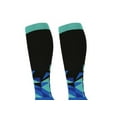 thumbnail image 4 of Unisex Graduated Colorful Patterned Compression Knee High Socks for Men and Women (Blue/Black), 4 of 6