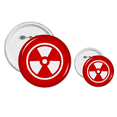 thumbnail image 1 of La radiación de ionización Plaza Roja marca de advertencia Insignia insignia botón diseño conjunto, 1 of 3