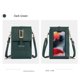 thumbnail image 2 of Bolsa de Teléfono Táctil Mini de Cuero para Mujer Verde Oscuro, Bolso de Hombro con Compartimentos para Tarjetas de Crédito, 2 of 2