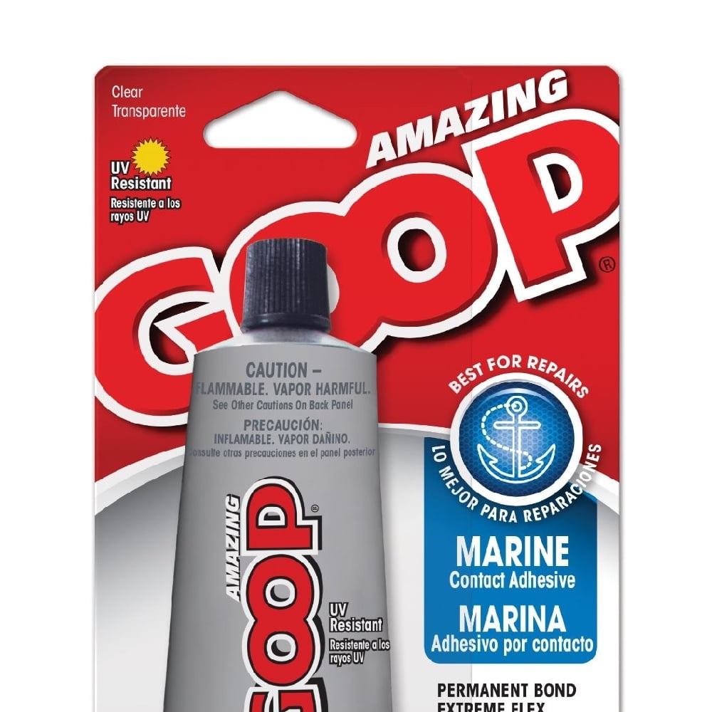 Amazing Goop Marine Glue Adhesive Sealant Repair Waterproof Bond 3.7 oz Clear, 2-Pack