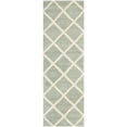 thumbnail image 3 of SAFAVIEH Chatham Isaac Geometric Diamonds Wool Area Rug, Grey/Ivory, 6' x 9', 3 of 9