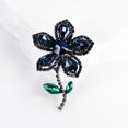thumbnail image 3 of Crystal Flower Brooch Pin for Women Cubic Zirconia Floral Lapel Pin Corsage Badge Scarf Buckle for Cloth Dress Suit Accessories Jewelry, 3 of 5