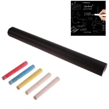 Techtongda Self Adhesive Dry Erase Wallpaper Chalkboard with 5 Chalks