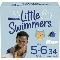 Huggies Little Swimmers Swim Diapers Disposable Swim Pants, Size 5-6Large, 34 Ct