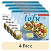 (4 pack) Mori-Nu Silken Tofu Firm Blue 10.8oz/(307g)