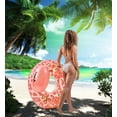 thumbnail image 2 of POZA Luxury Inflatable Lounge Pool Float with Back Rest - Inflatable Pool Chair Float for Adults Filled with Sparkle Confetti, Built-in Phone Holder, Cup Holders and Handles, 42 Inches - Rose Gold, 2 of 8