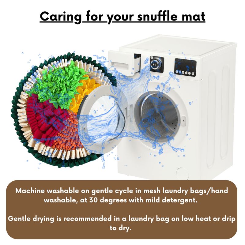 LUVMYFIDO Sushi Enrichment Foraging Snuffle Mat for Dogs, Dog Puzzle Toy, Slow Feeding Mat