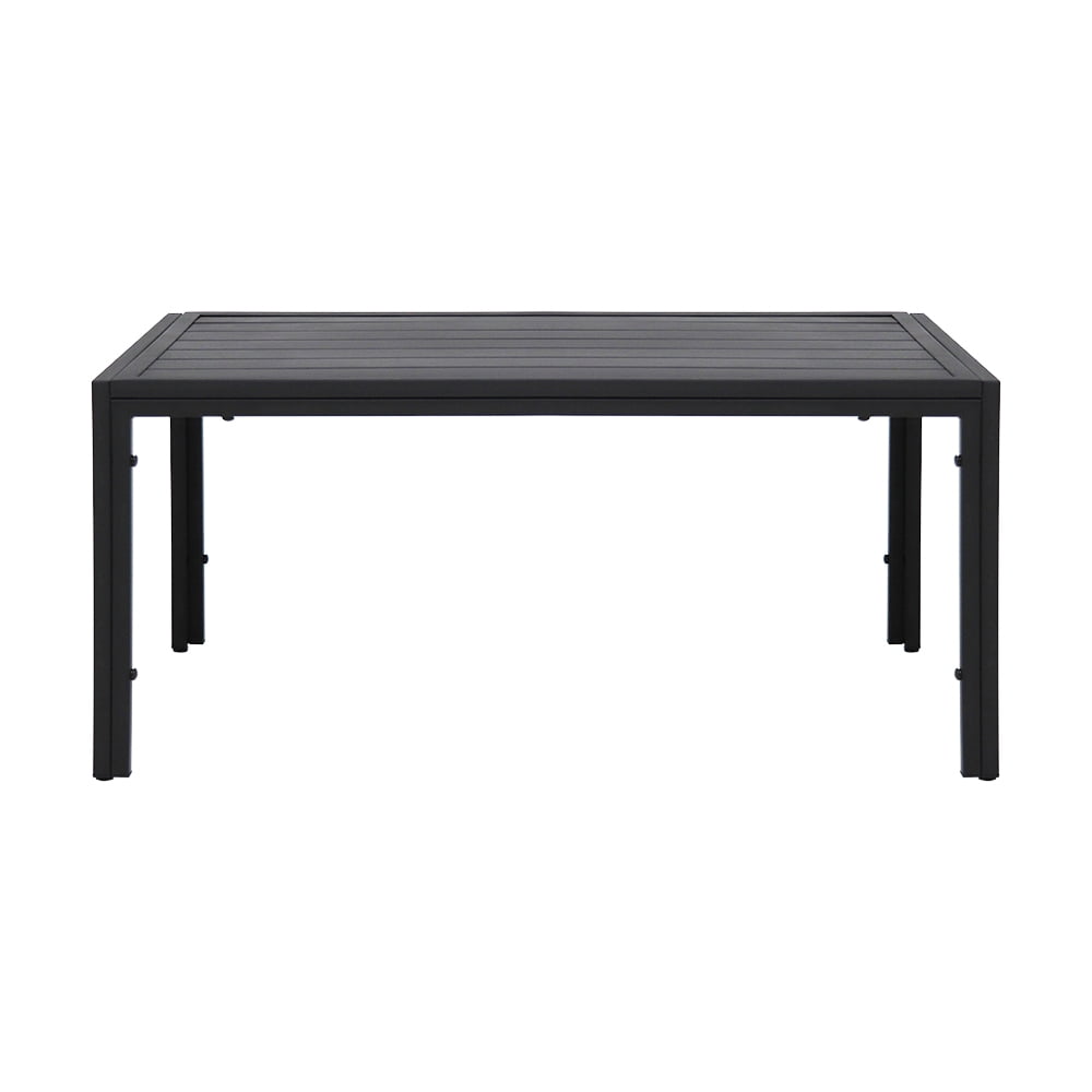 Abble Black Rectangular Steel Coffee Table