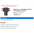 thumbnail image 2 of MAP Sensor - Compatible with 1996 - 1997 Honda Civic del Sol, 2 of 2
