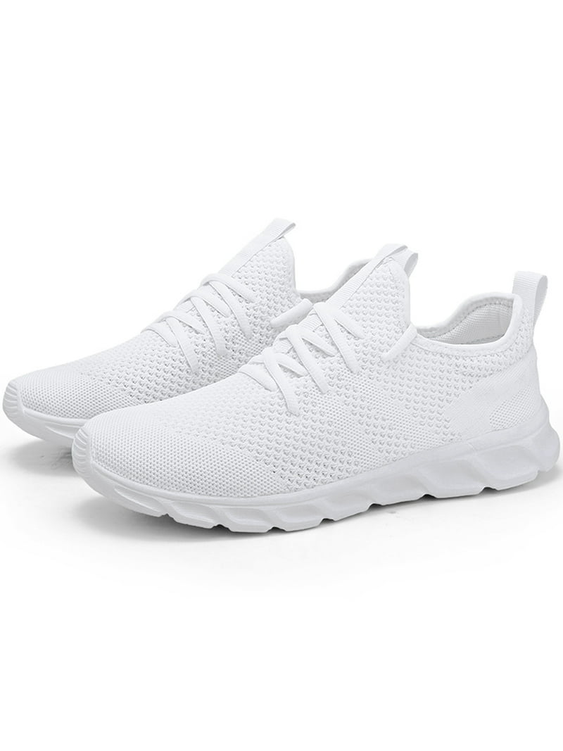 Gomelly White Sneakers for Women Men Lace Up Shoes Wide Width