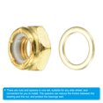 thumbnail image 4 of Uxcell Skateboard Lock Nuts Set 5/16 Skateboard Truck Axle Washers Spacer Hardware Repair Kit, Gold 2 Set, 4 of 4