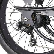 Tracer Chico GT7 26 inch Stretch Cruiser Ebike for Men, 750W Rear Motor, 7 Speed, up to 30 mph, 50 miles, Matte Black