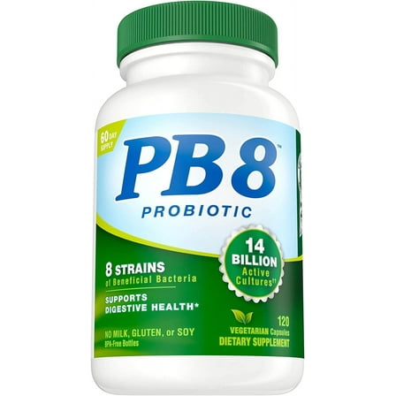 Nutrition Now PB8 Pro-Biotic Vegetarian Acidophilus - Pack of 3 - 120 Capsules Each