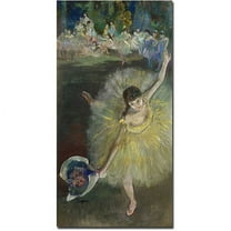 Trademark Art "End of Arabesque, 1877" Canvas Art by Edgar Degas