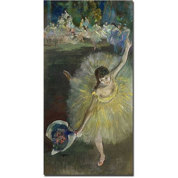 Trademark Art "End of Arabesque, 1877" Canvas Art by Edgar Degas