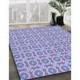 thumbnail image 3 of Ahgly Tapis de Zone Carré Lavable en Machine Bleu Ardoise Moyen, 8 Pieds Carré, 3 of 7