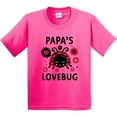 thumbnail image 3 of Inktastic Valentine's Day Papa's Lovebug Youth T-Shirt, 3 of 5