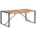 thumbnail image 2 of vidaXL Solid Wood Dining Table Rectangular Home Kitchen Furniture Multi Sizes, 2 of 54