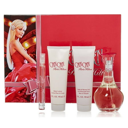 Paris Hilton Can Can,  Eau De Parfum, Women 4 Piece Gift Set - 3.4 oz