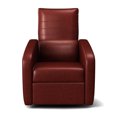thumbnail image 1 of Costway Manual Recliner Chair Contemporary Foldable-Back Leather Reclining Chair Sofa, 1 of 9