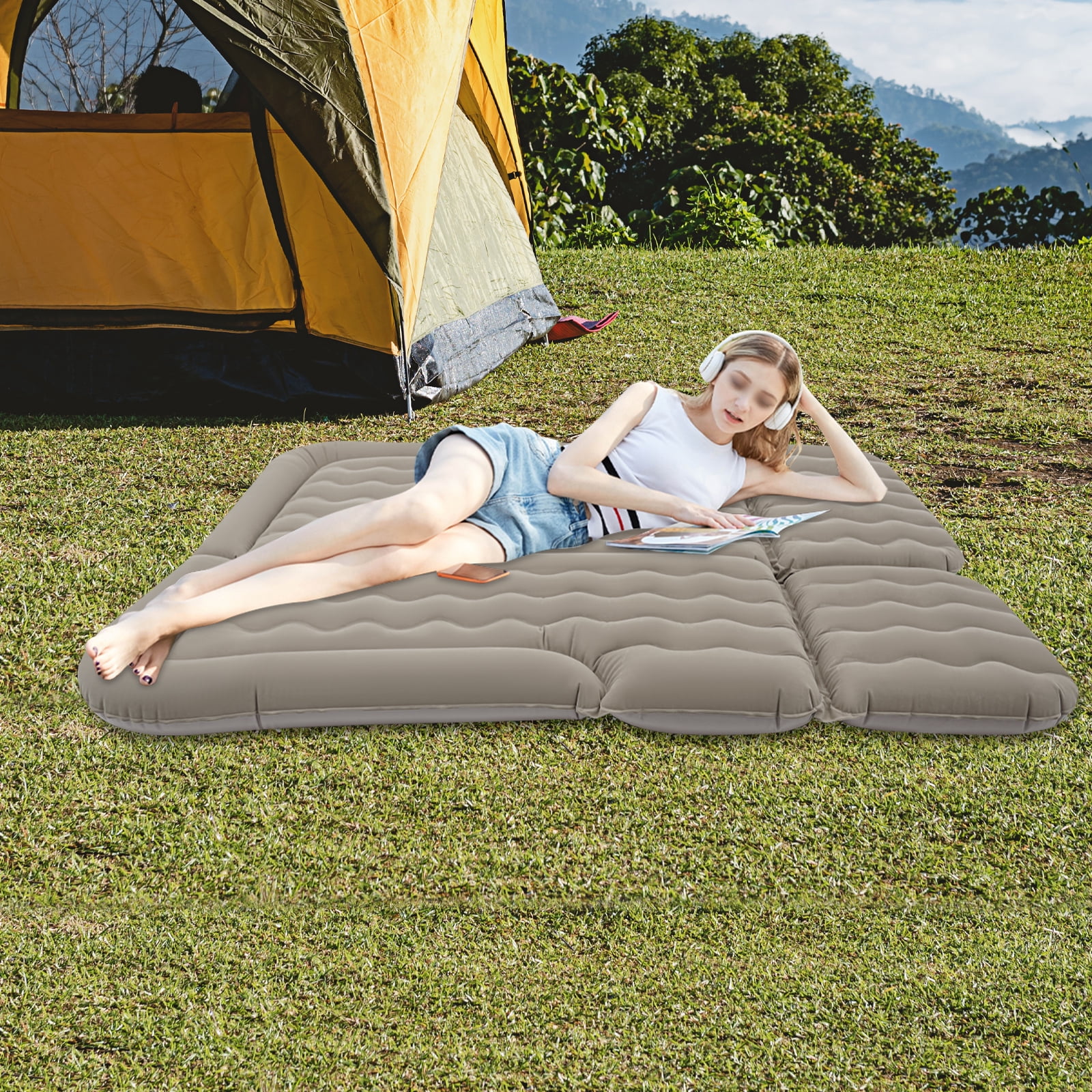 1 PCS SUV Air Mattress, Inflatable SUV Mattress, Car Air Mattress, suitable for various types of SUVs and off-road vehicles