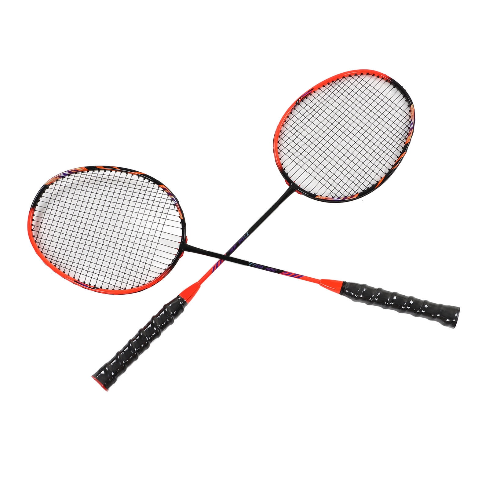 Suodoka K7702 Professional Badminton Racquet Set for Outdoor and Gym - Carbon Aluminum Lightweight Adult Rackets (26.77 inches / 68 cm)
