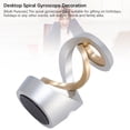 thumbnail image 4 of Spiral Gyroscope Toy, Desktop Metal Floating Gyroscope Decorative Sturdy Artistic Aluminum Alloy Multi Functional  for Study Silver and Gold Dragon,Gold and Silver Dragon, 4 of 7